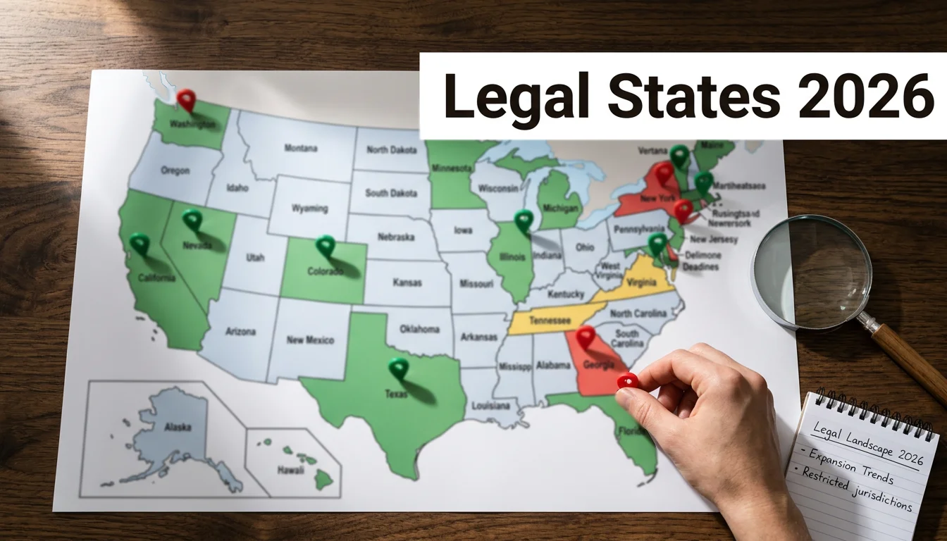 Sweepstakes casino legal states map 2026